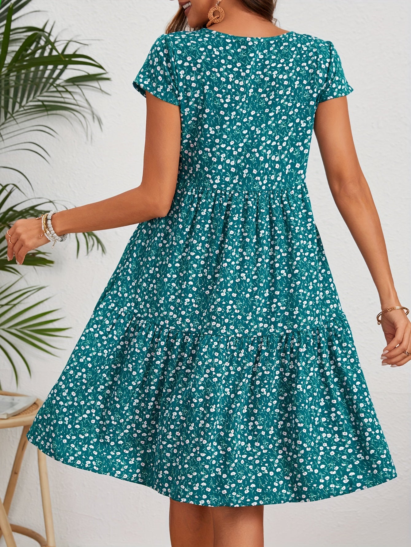Cyenna | Jurk met bloemenprint