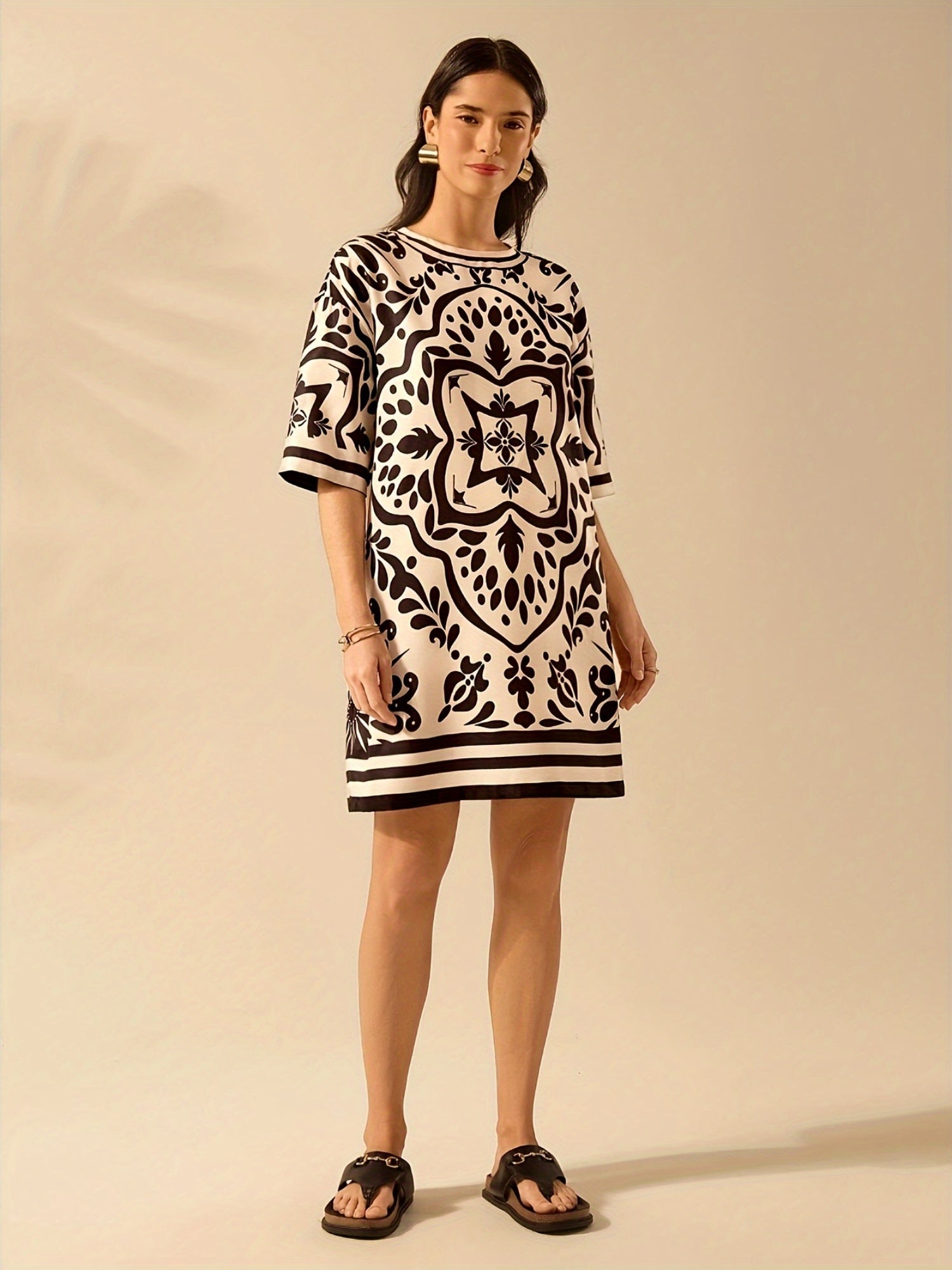 Mabel | Tuniek met split - Boho stijl