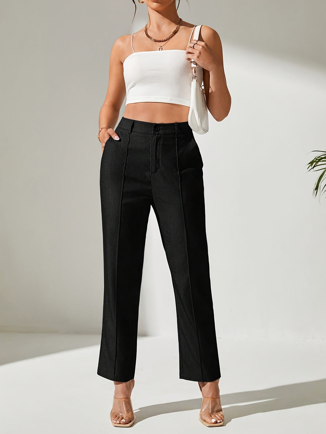 Karlie | Tailored tapered trousers