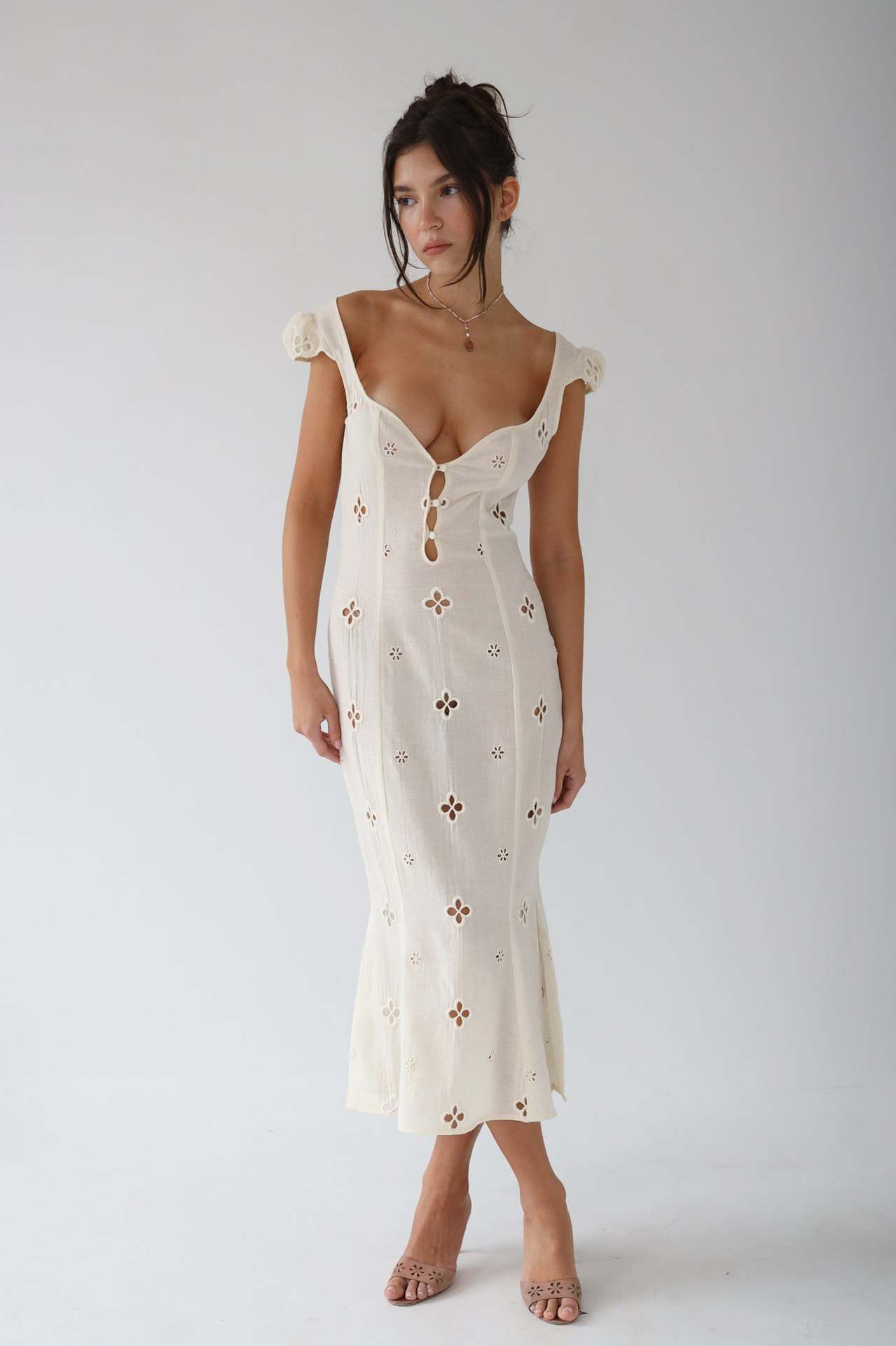 Isabella | Jurk met klaverpatroon