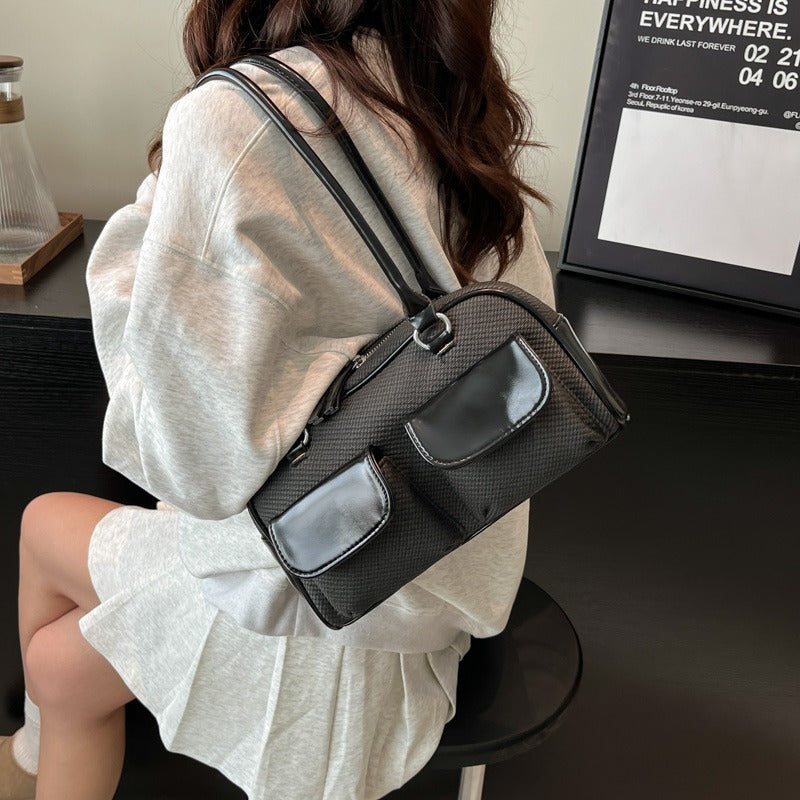 Pebbled Shoulder Bag