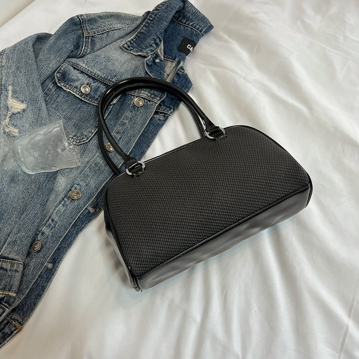 Pebbled Shoulder Bag
