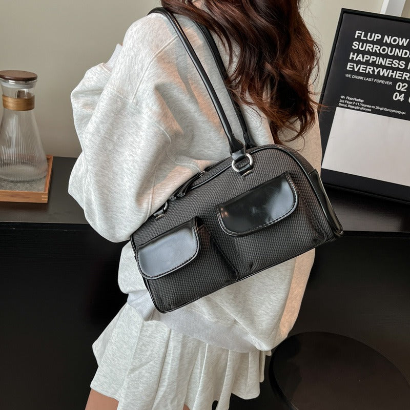 Pebbled Shoulder Bag