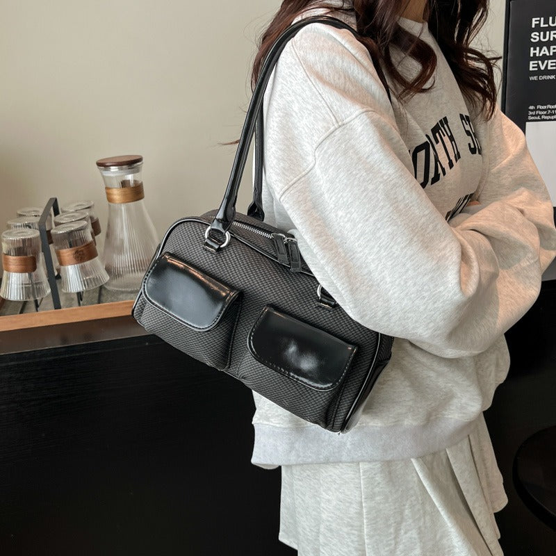 Pebbled Shoulder Bag