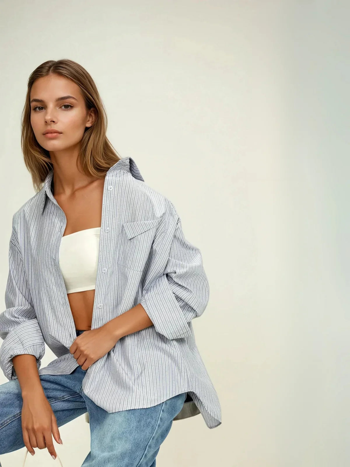 Tirsa | Striped oversized blouse