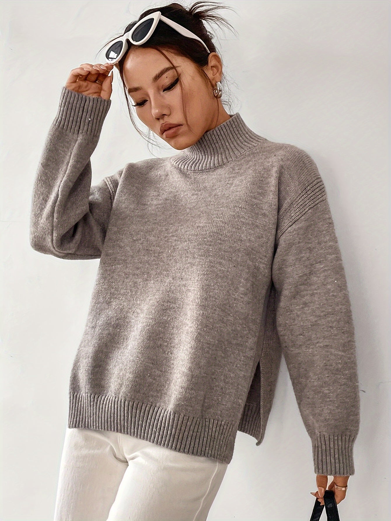 Winter sweater met hoge hals