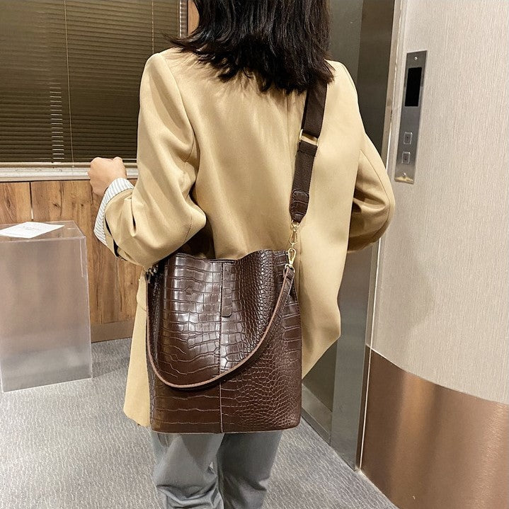 Dea Croc Embossed Bag