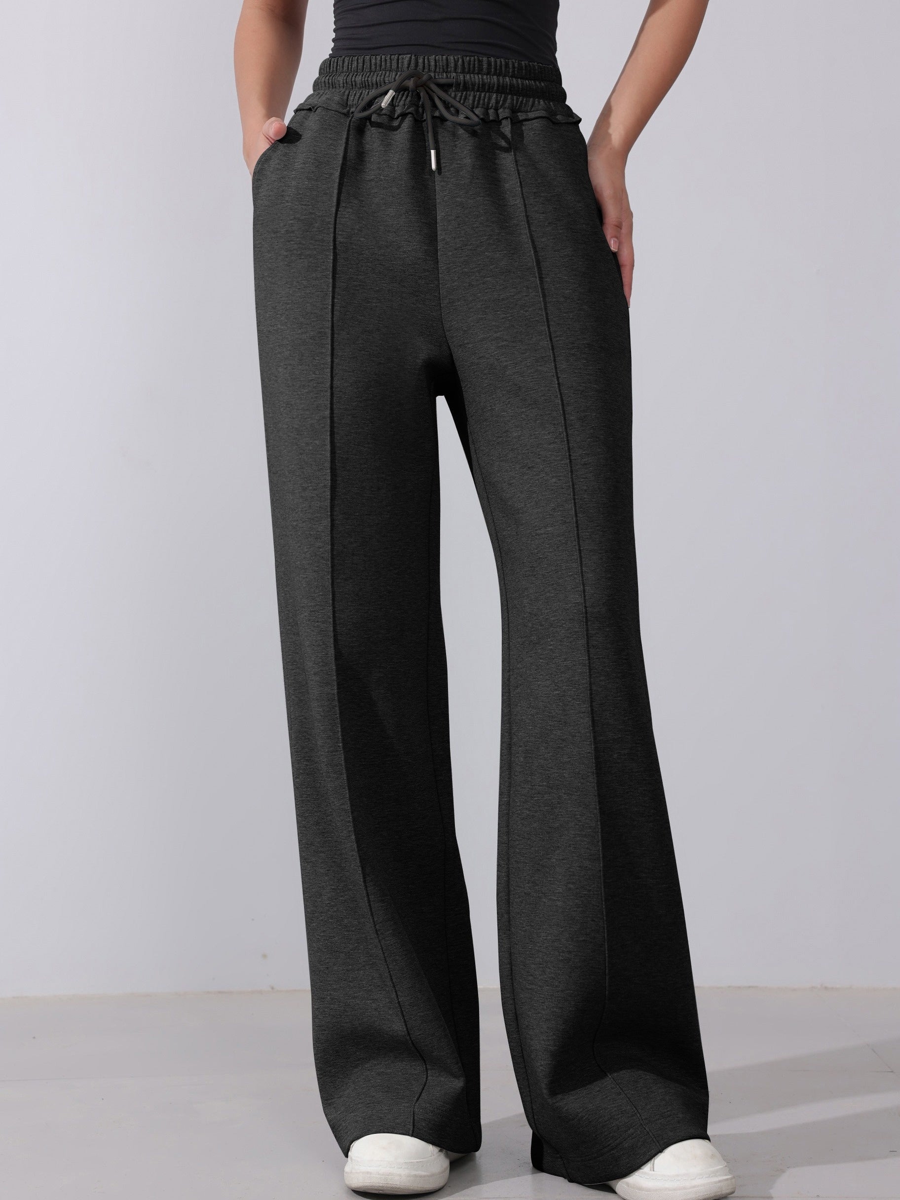Anicia | Casual cotton pintuck trousers