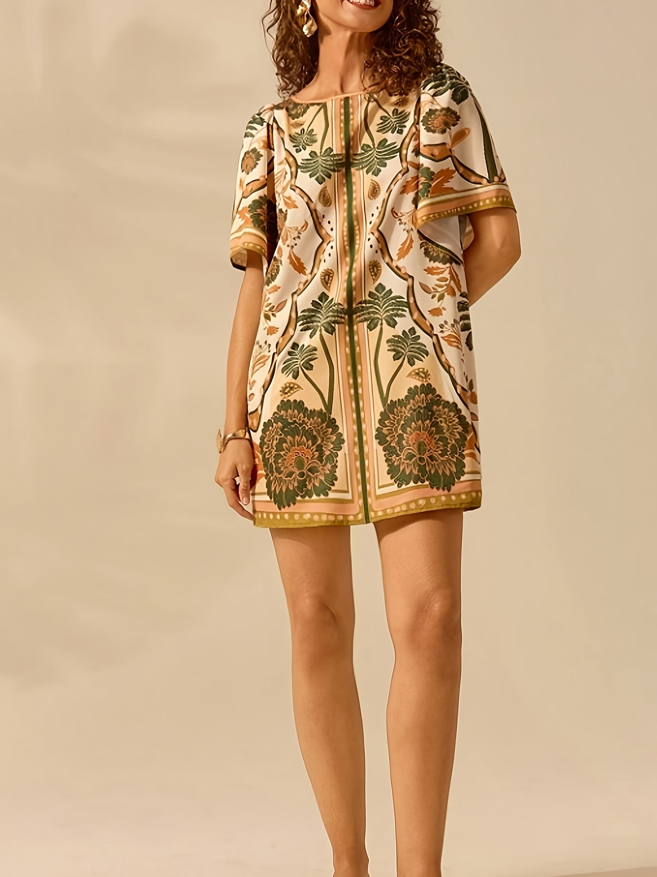 Suzy | Tuniek met Tropische Bloemenprint