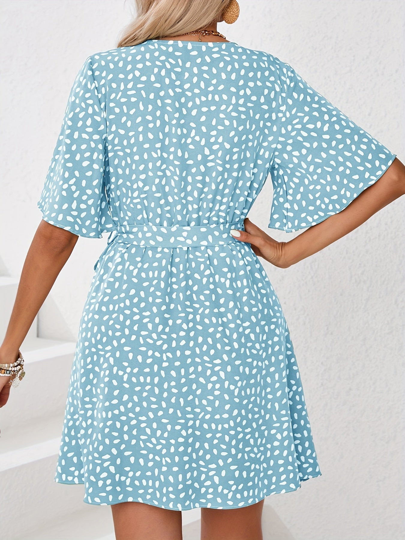 Fenna | Jurk met bladprint