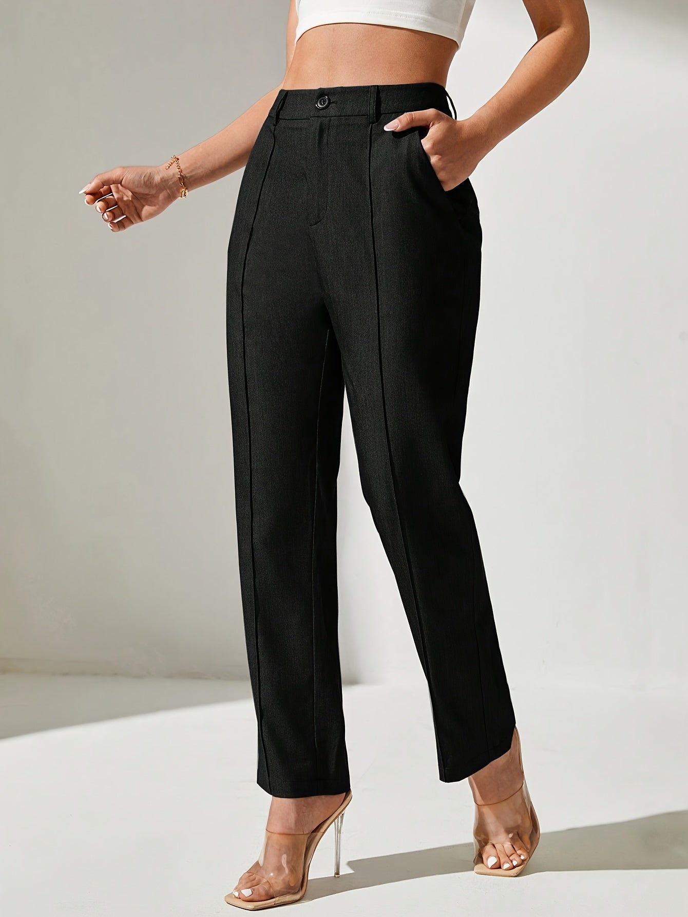 Karlie | Tailored tapered trousers
