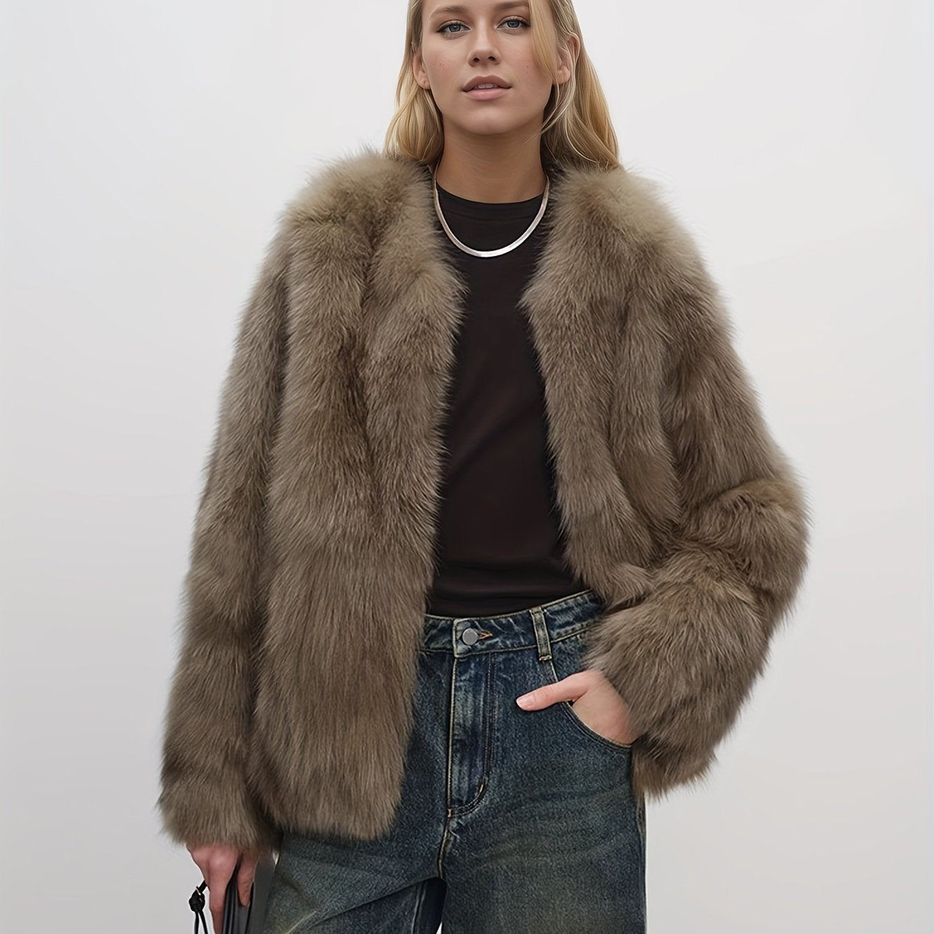 Sylvia | Faux fur jacket