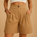 Shorts with button detail