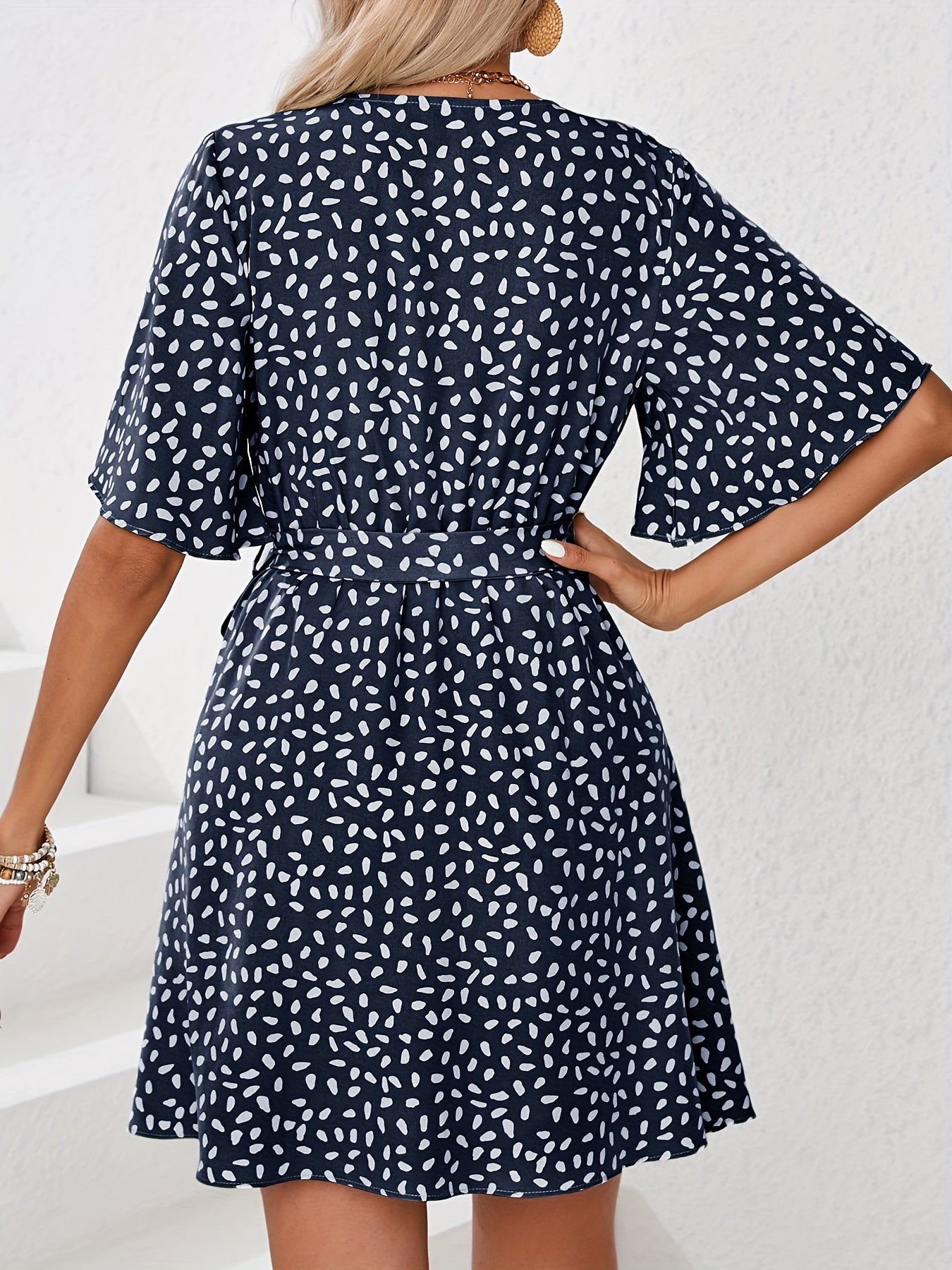 Fenna | Leaf Print Dress