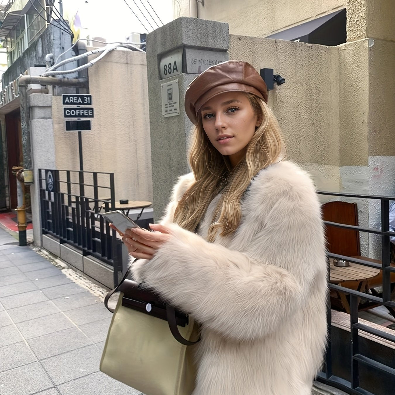 Sylvia | Faux fur jacket