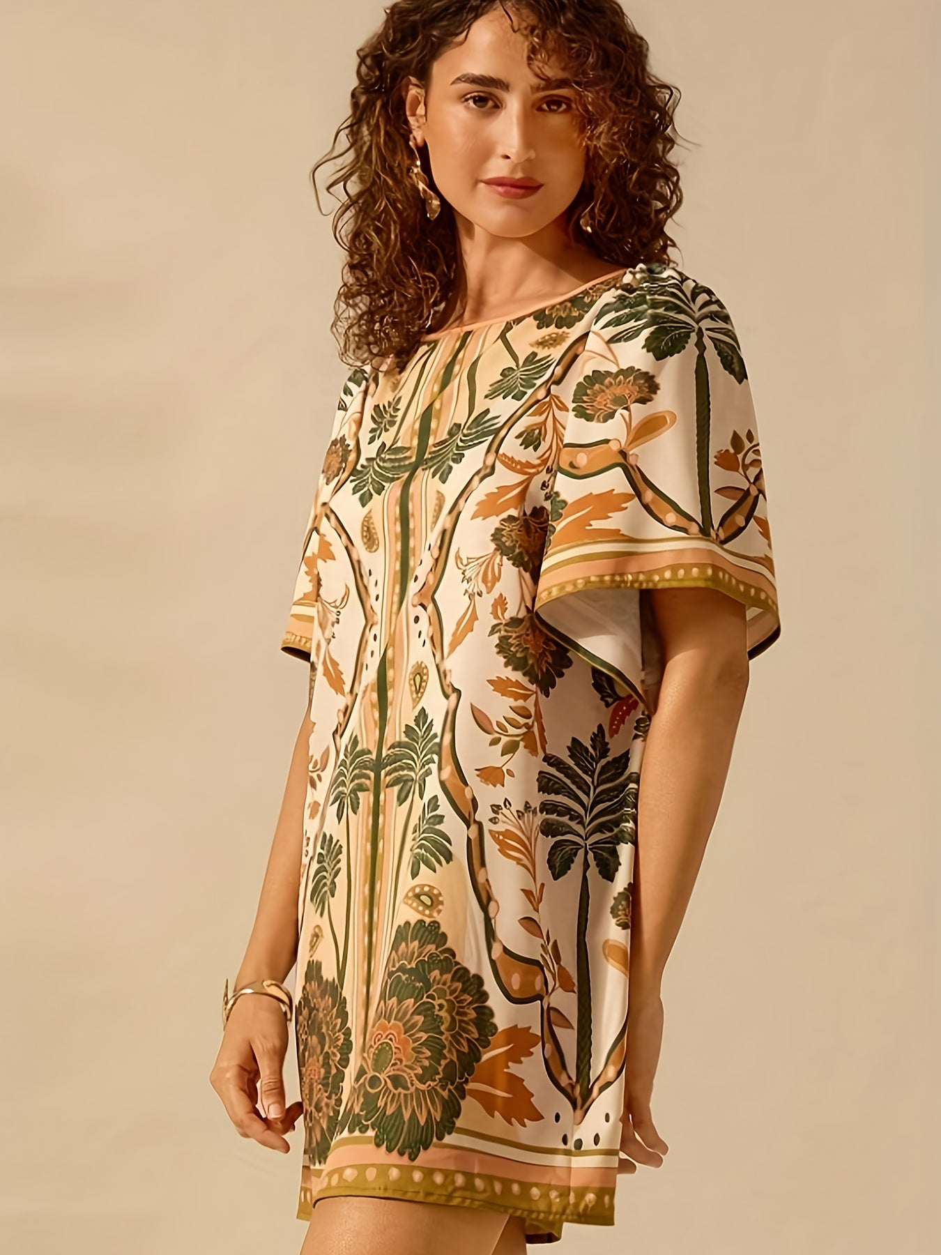 Suzy | Tuniek met Tropische Bloemenprint