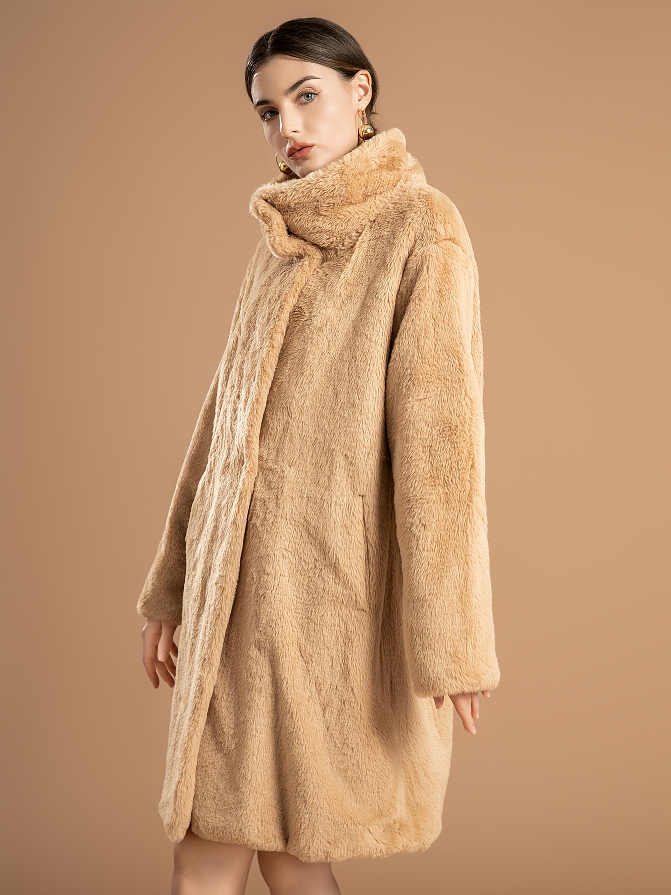 Sare | Teddy coat with shawl collar