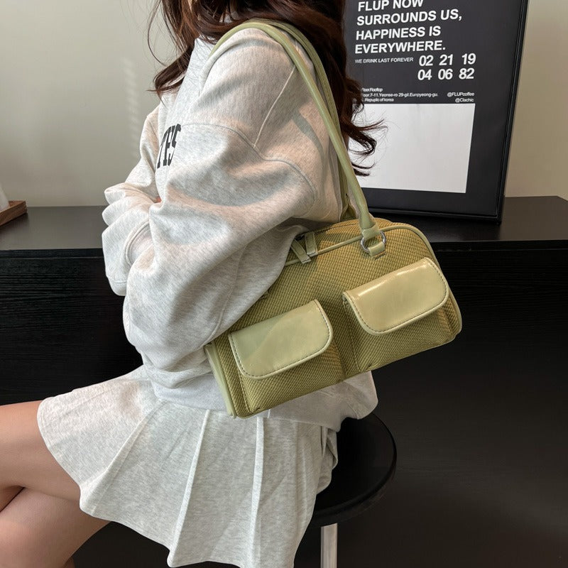 Pebbled Shoulder Bag