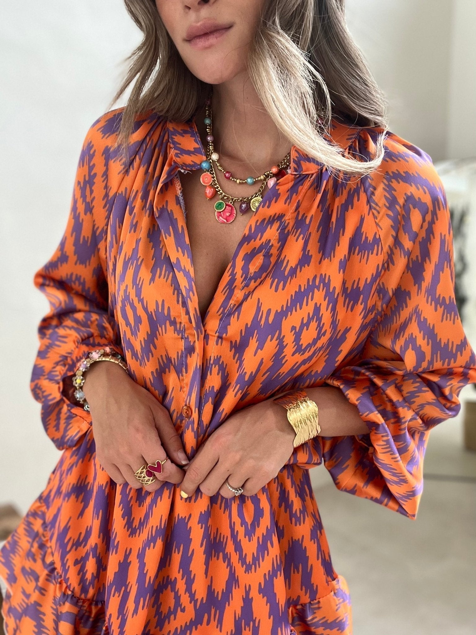 NAOMI | Zomerjurk met print