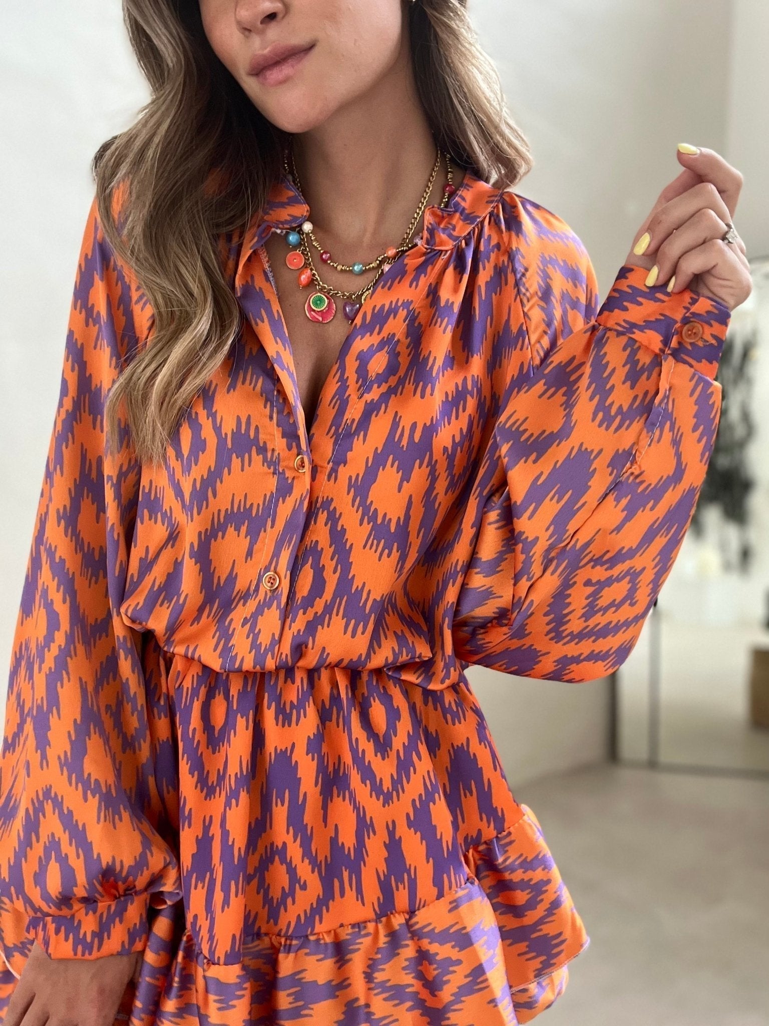 NAOMI | Zomerjurk met print