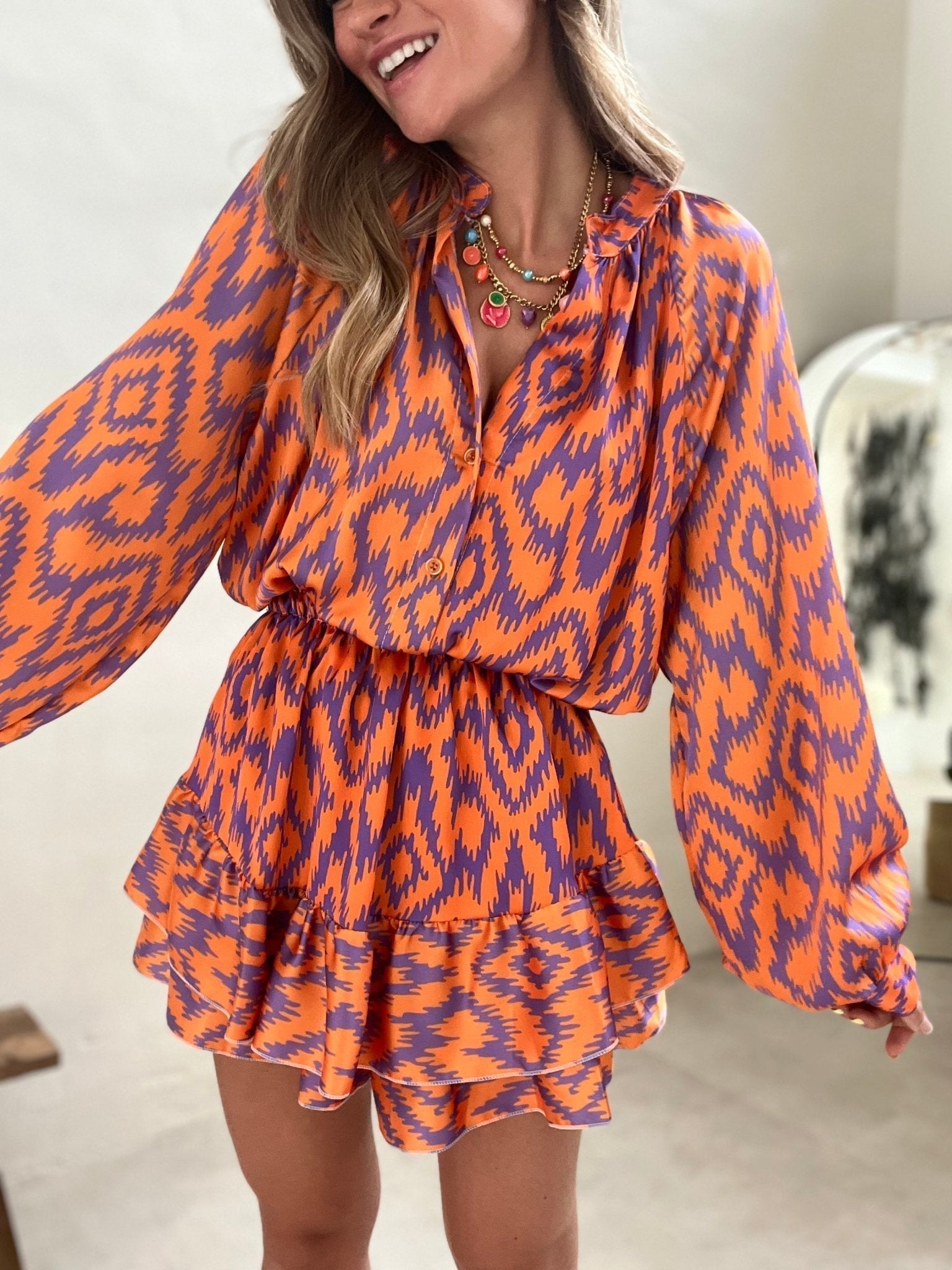 NAOMI | Zomerjurk met print
