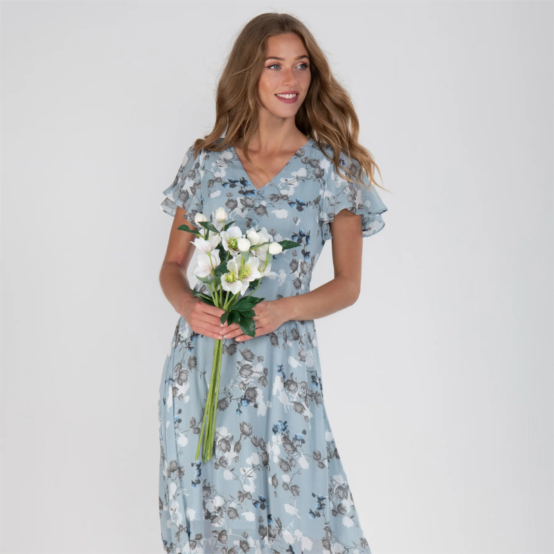 Liza | Jurk met bloemen patroon